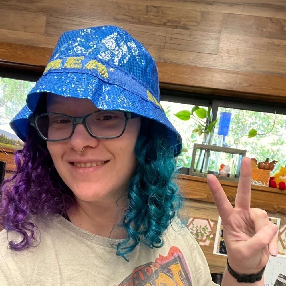 IKEA Limited Edition KNORVA Bucket Hat Blue one size